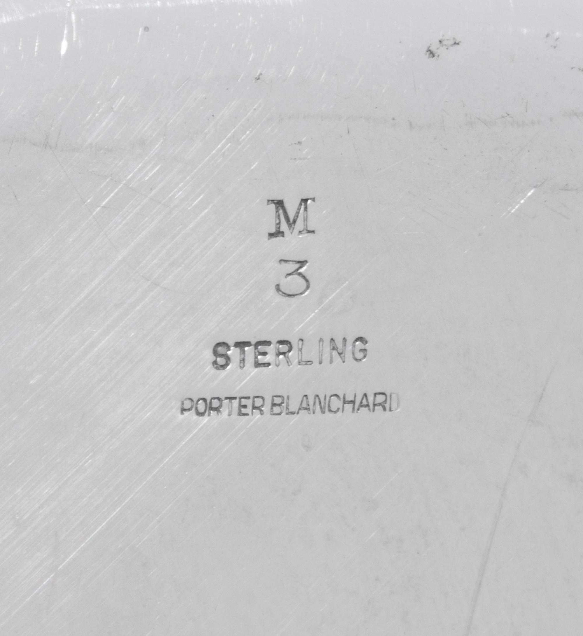 A Pair of Porter Blanchard Silver Chargers