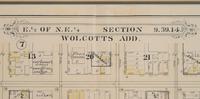 A group of 5 maps of Chicago streets, comprising: