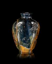 A Carved Tiger’s Eye Snuff Bottle