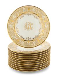 A Set of Twelve Berlin (K.P.M.) Porcelain Plates