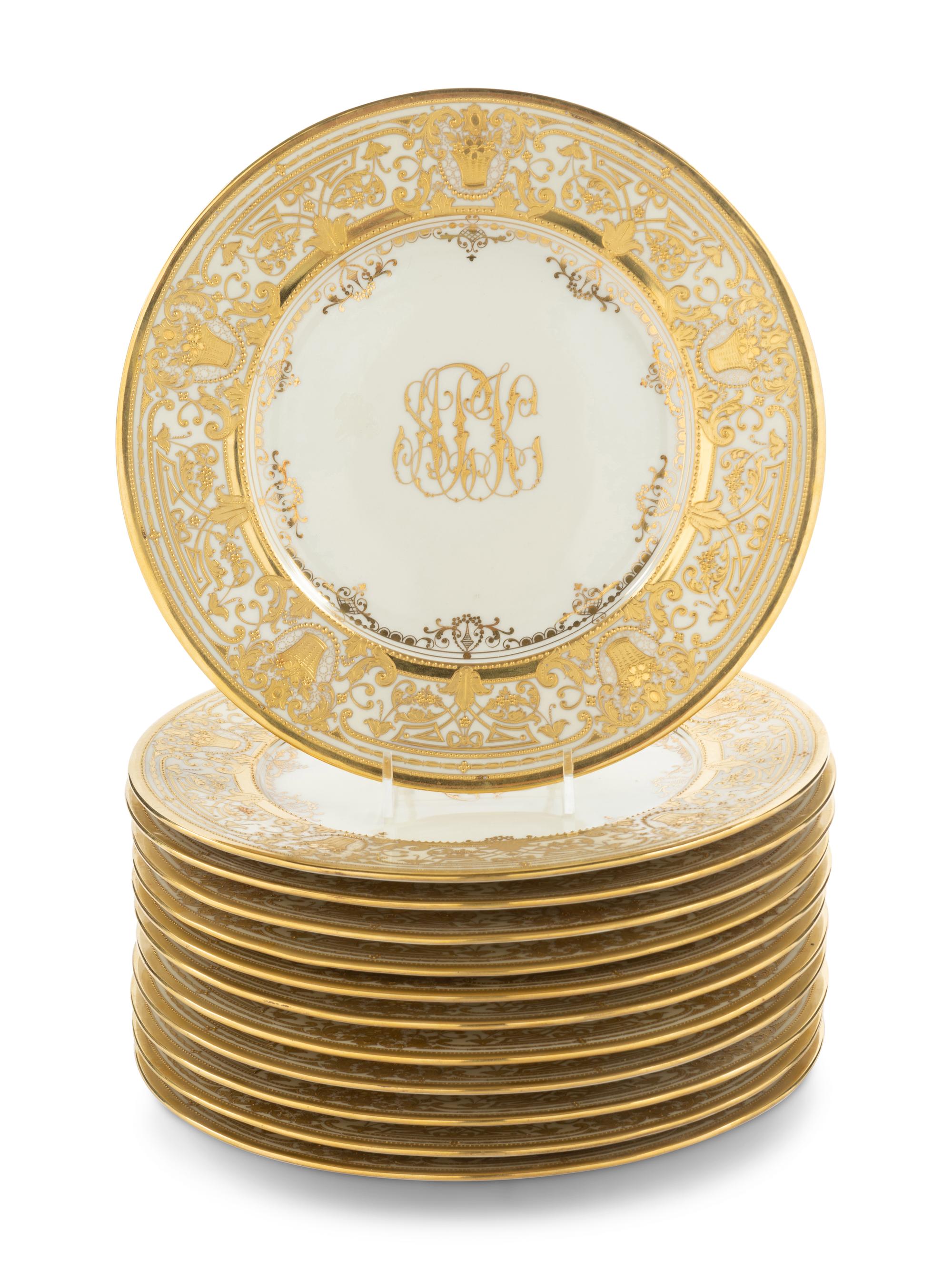 A Set of Twelve Berlin (K.P.M.) Porcelain Plates