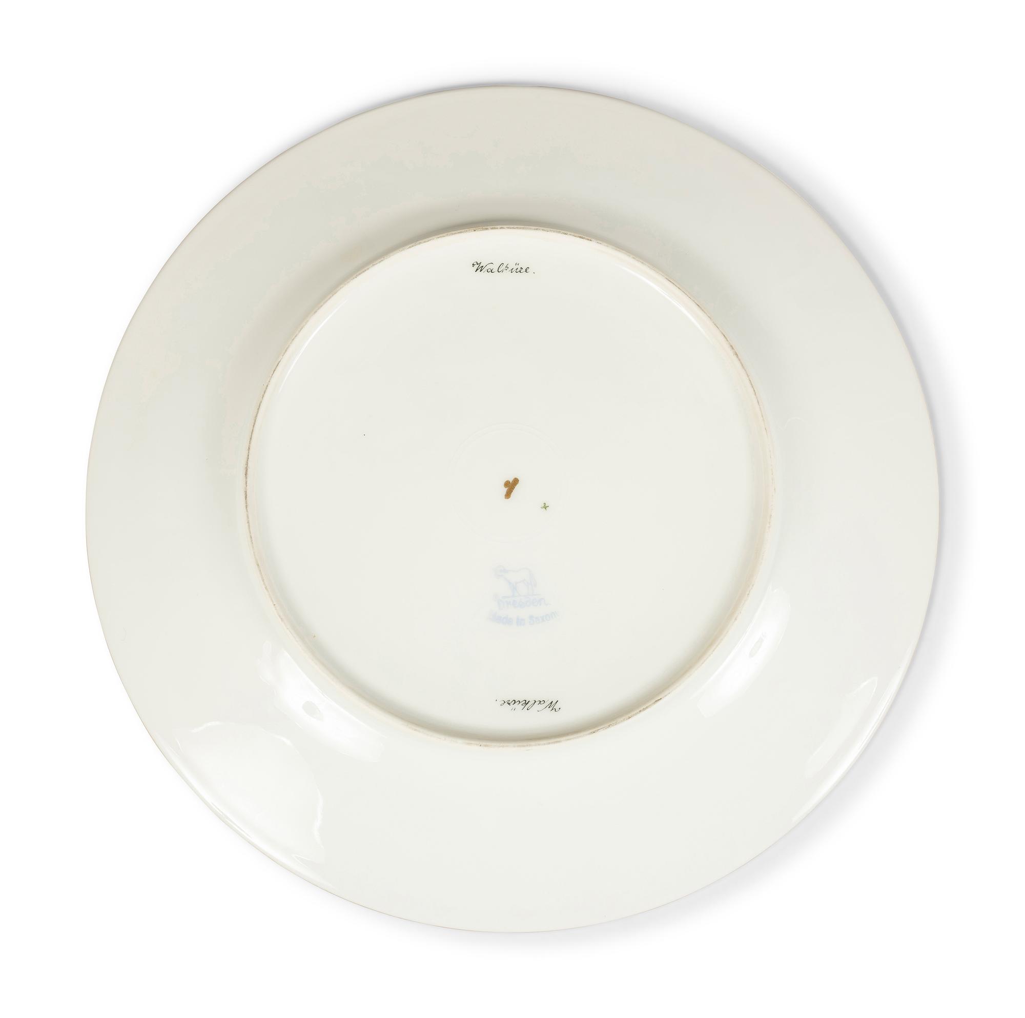 Eleven Dresden Ambrosius Lamm Porcelain Opera Cabinet Plates