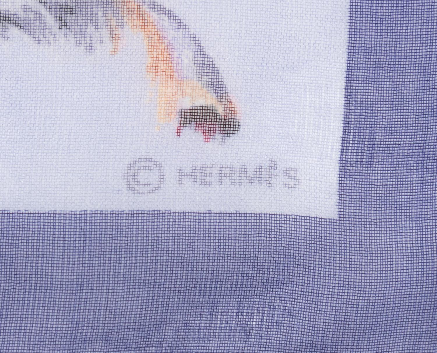 Six Hermès 16in Silk Handkerchiefs