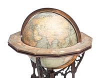 An Eight-Inch Terrestrial Table Globe on Cast-Metal Stand
