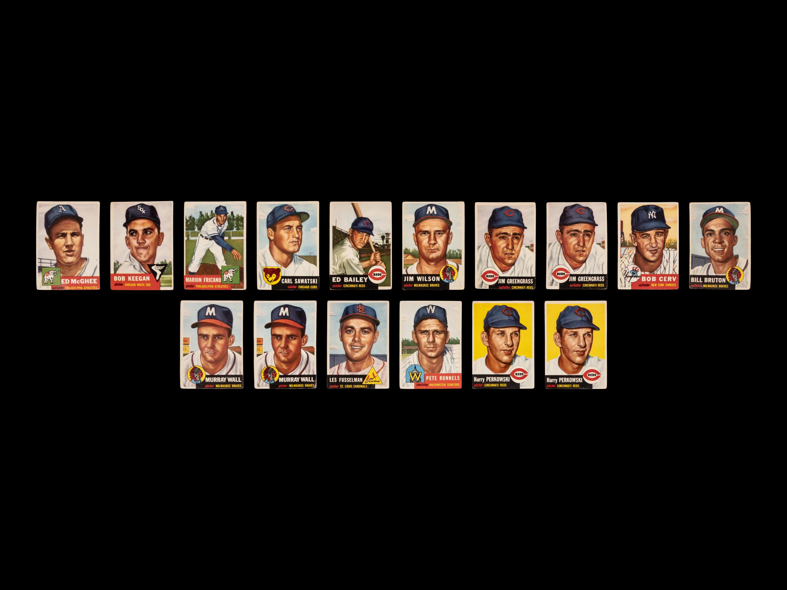 A Collection of 1953 Topps Baseball Cards