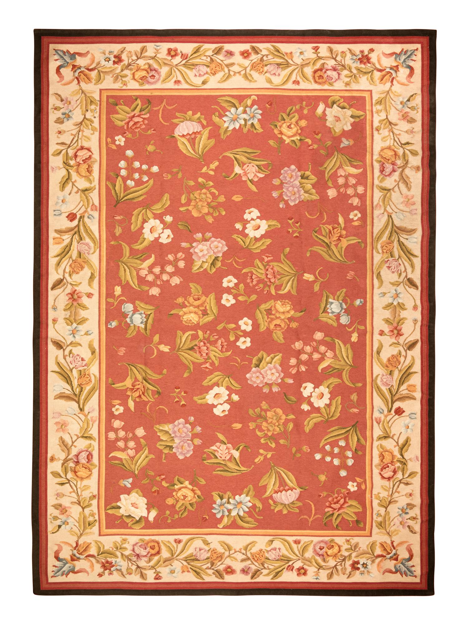 An Aubusson Style Wool Rug