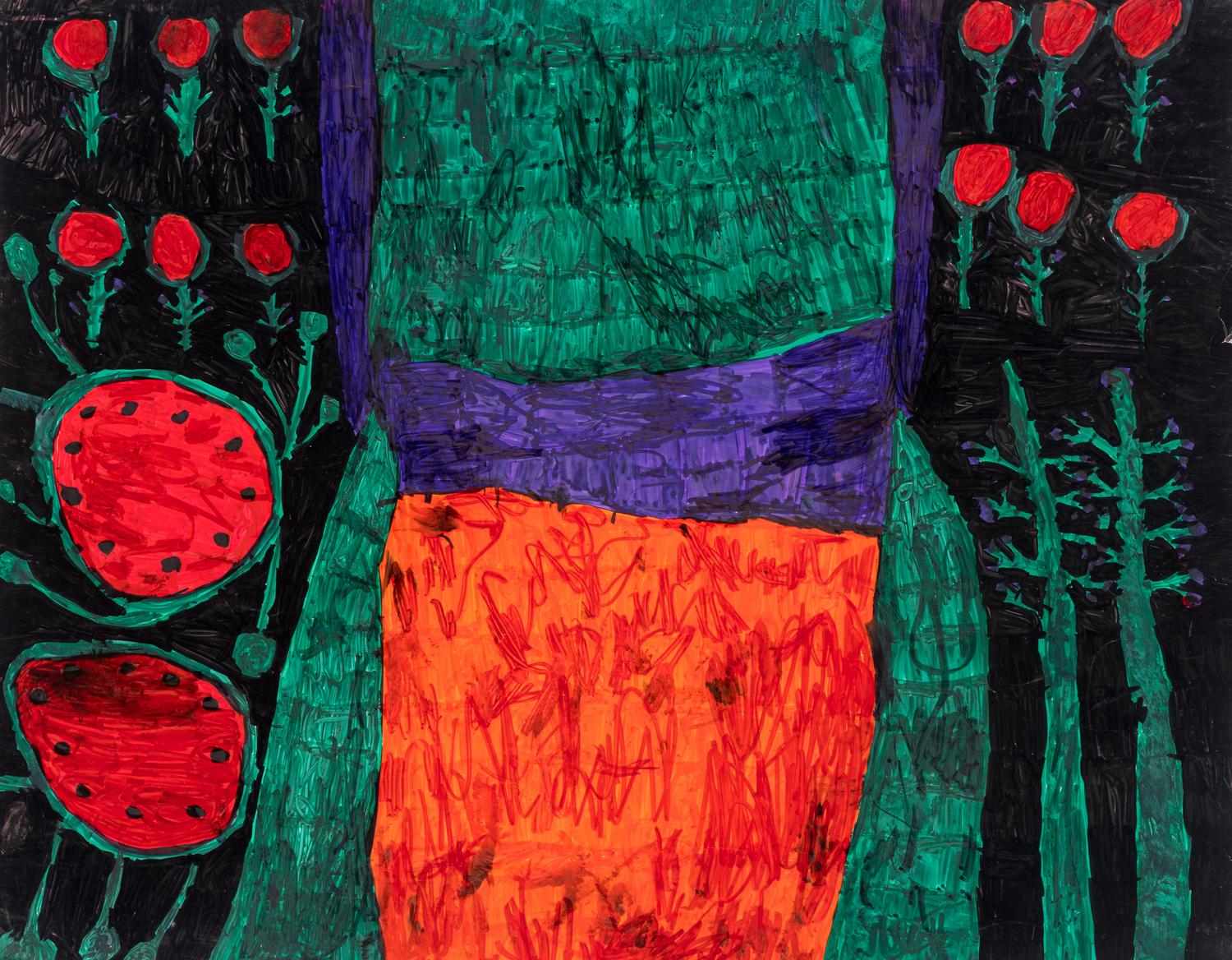 Untitled (Prehistoric Animals), Untitled (Prehistoric Enviornment) and Untitled (Prehistoric Enviornment) (three works)