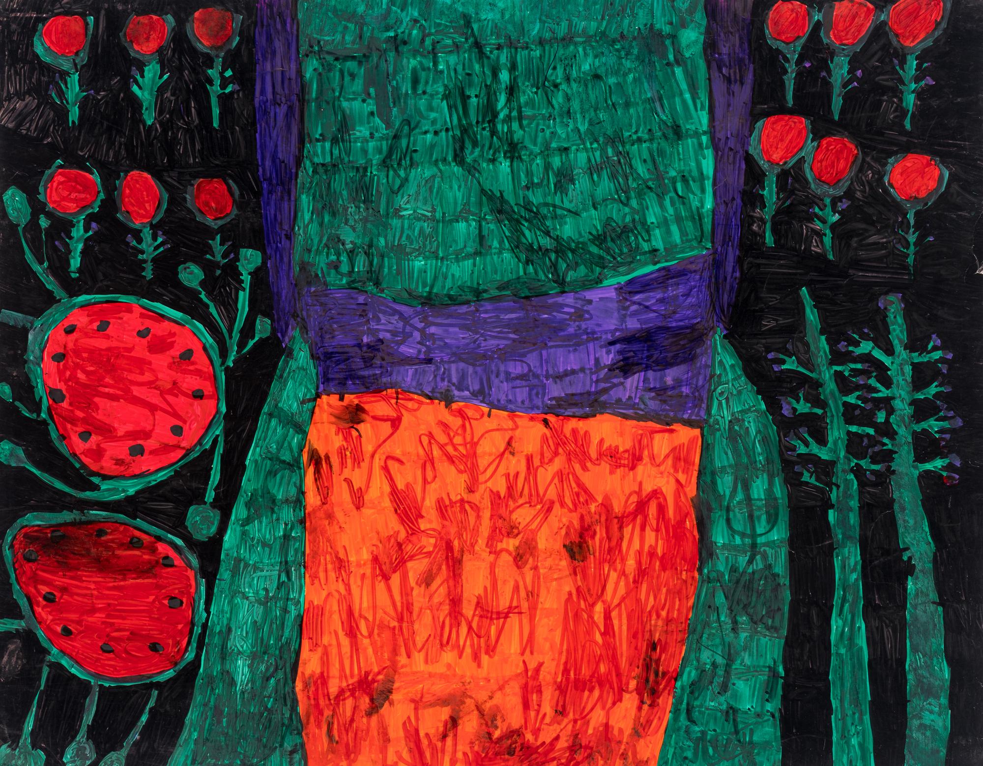 Untitled (Prehistoric Animals), Untitled (Prehistoric Enviornment) and Untitled (Prehistoric Enviornment) (three works)