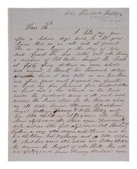 [ENSLAVEMENT]. Letter listing sold slaves with prices, and buyers' names. Lake Providence, 1856.