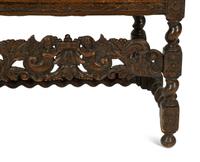 A William & Mary Style Carved Walnut Armchair — LATE 19TH CENTURY