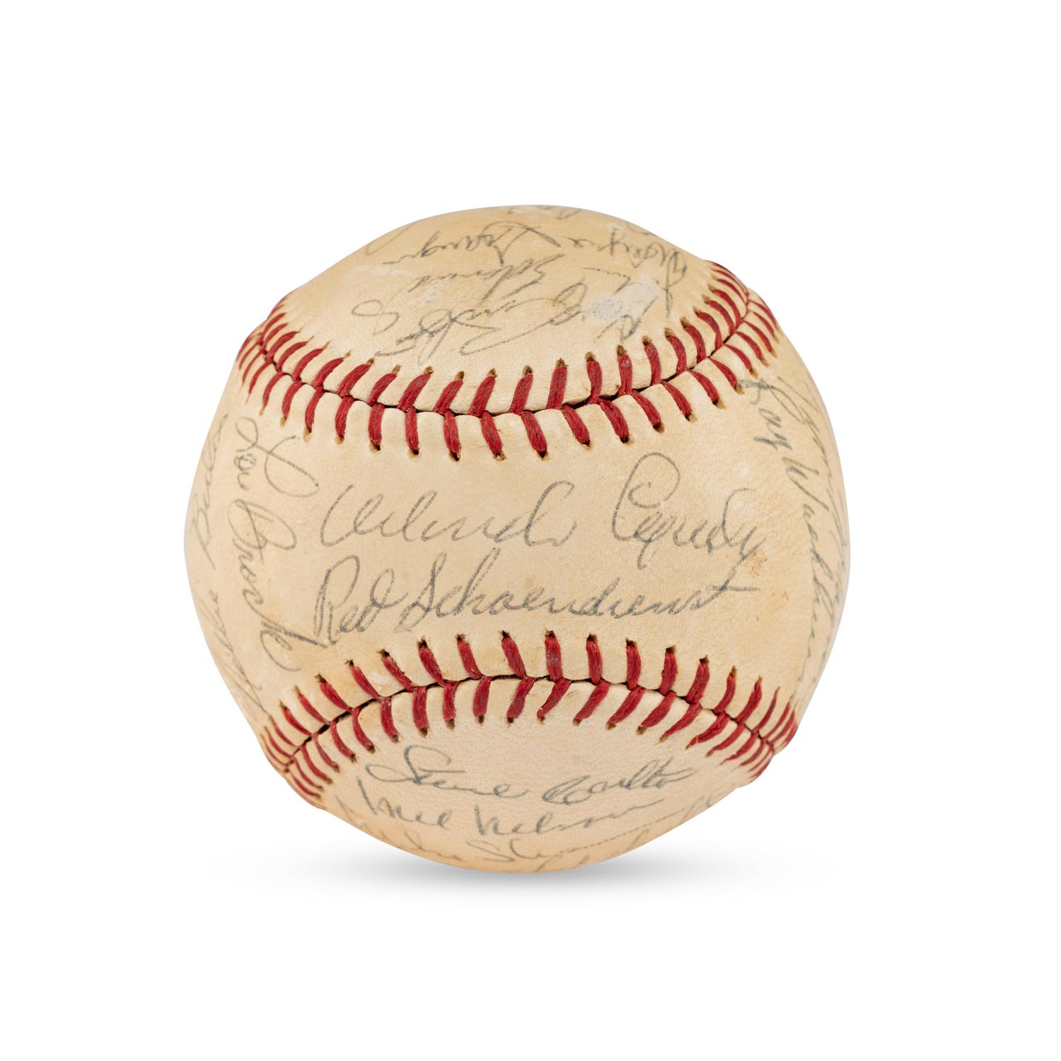 A 1968 St. Louis Cardinals Team Signed Autograph Baseball (Beckett Authentication Services Letter of Authenticity)