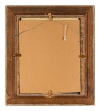 A Persian Pictorial Wool Rug in a Giltwood Frame