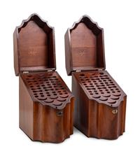 A Pair of George III Figured Mahogany Cutlery Boxes