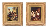 A Pair of German Porcelain Plaques