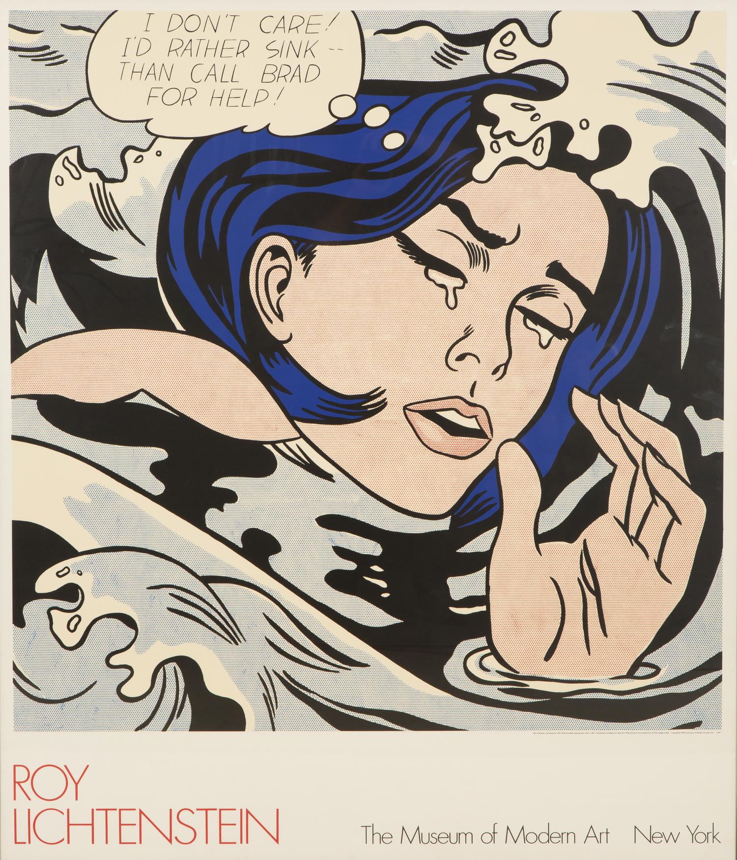 A Museum of Modern Art Roy Lichtenstein Original Exhibit Poster