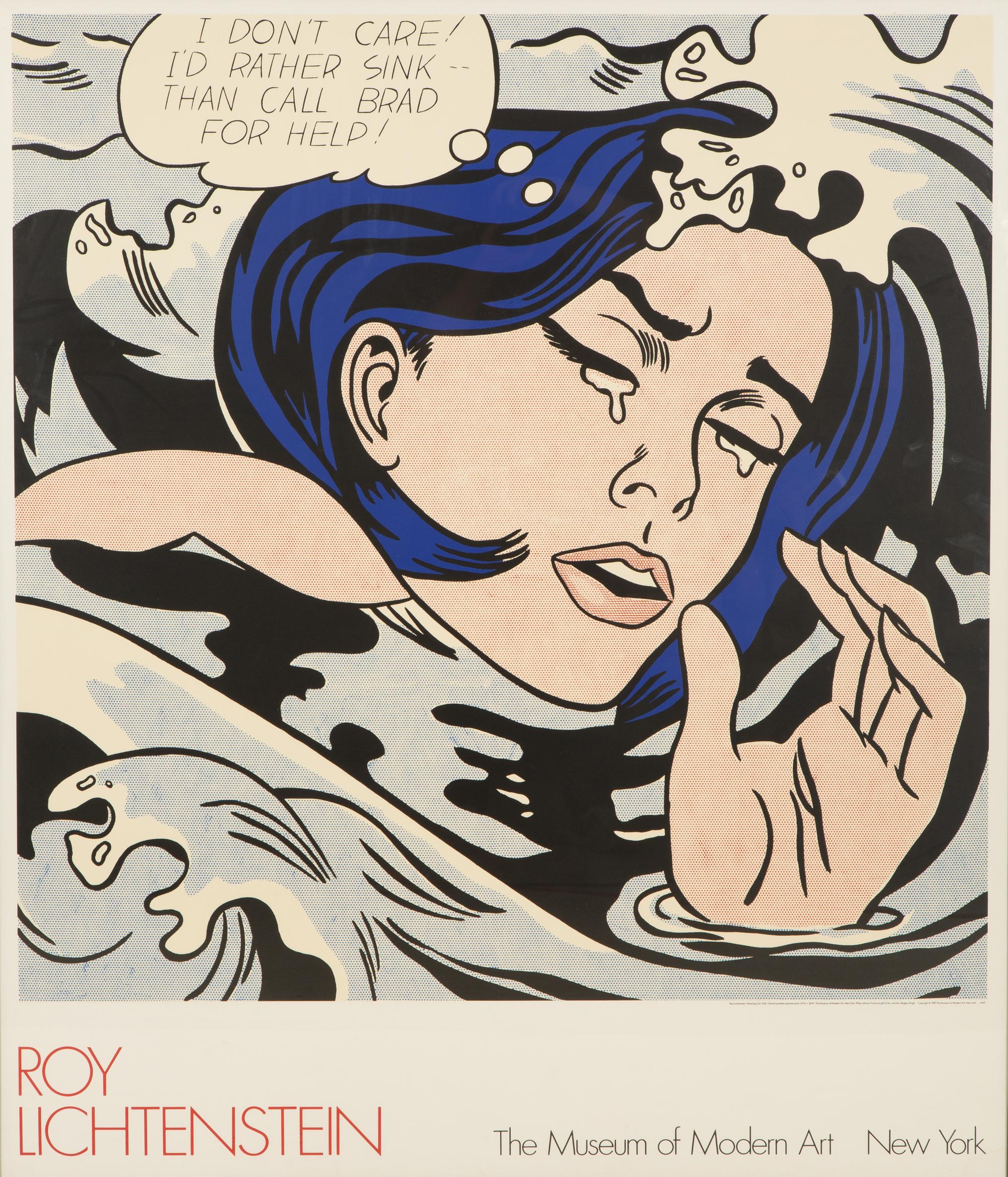 A Museum of Modern Art Roy Lichtenstein Original Exhibit Poster