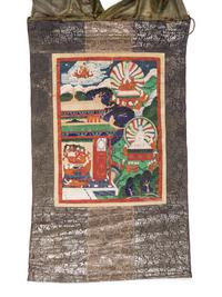 A Mongolian Thangka Depicting Stories from the Life of Buddha