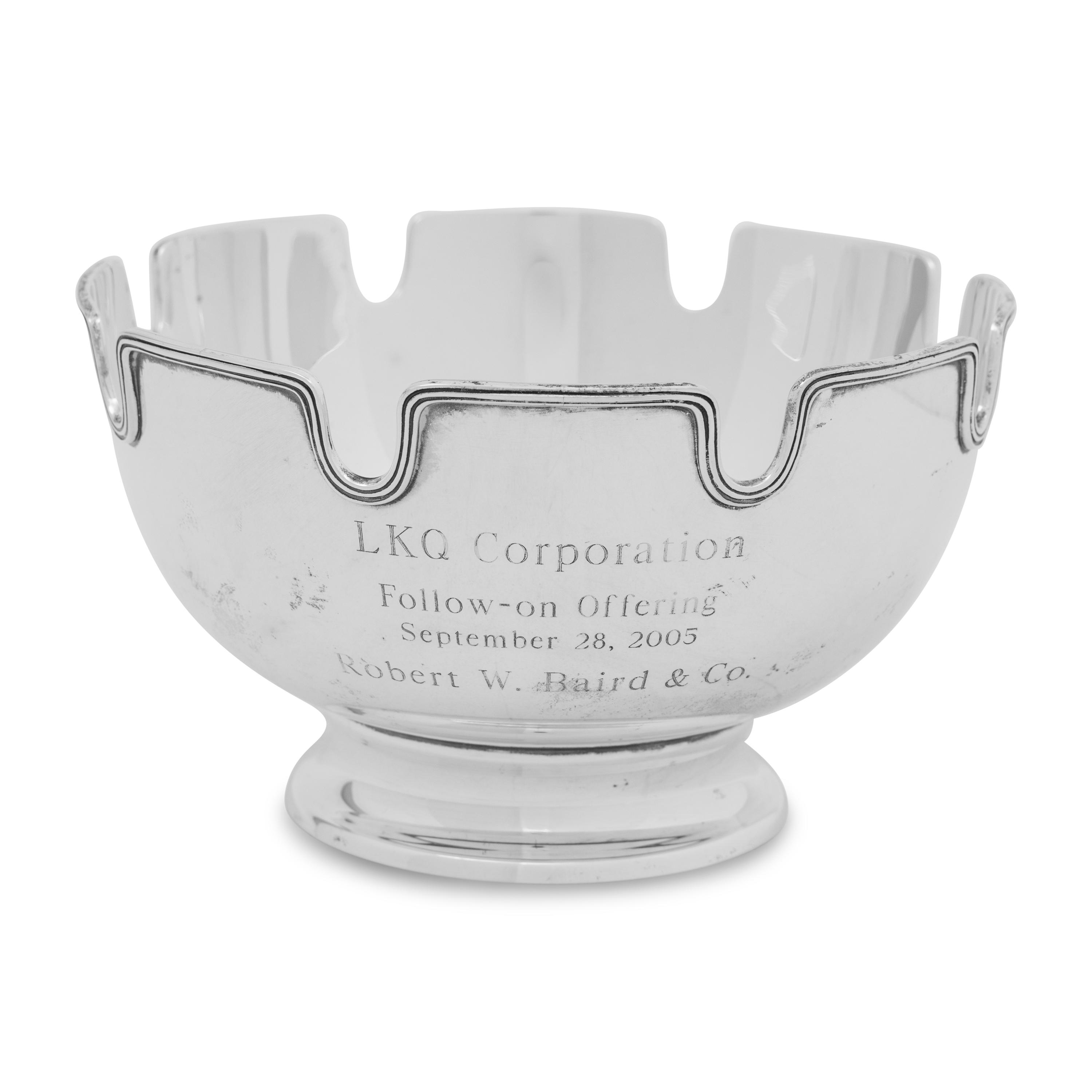 A Tiffany and Co. Silver Monteith