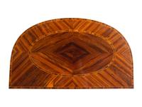A Pair of George III Goncalo Alves Demilune Cabinets