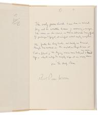 WARREN, Robert Penn (1905-1989). A group of 8 works, ALL SIGNED BY WARREN, comprising: