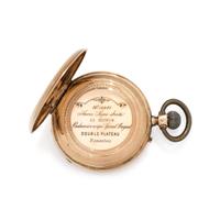 14K YELLOW GOLD OPEN FACE POCKET WATCH