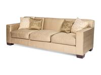 A Pair of Custom Silk Three-Cushion Sofas