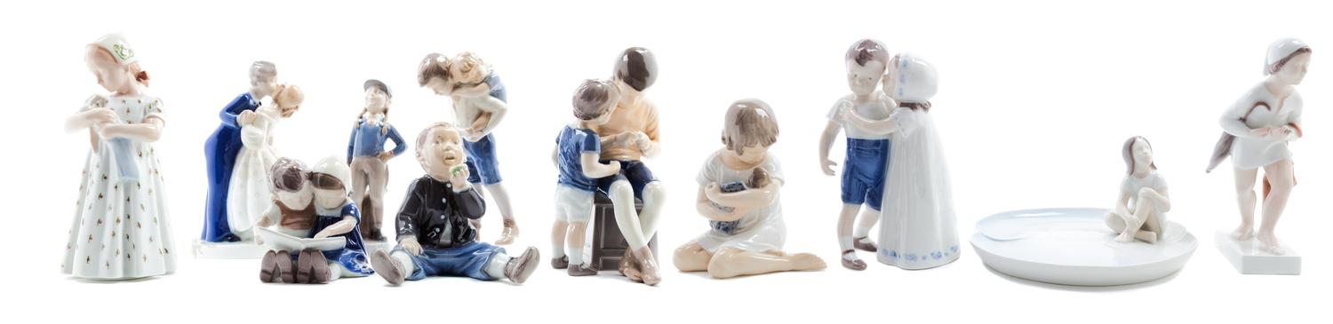 A Group of Continental Porcelain Figures Height of tallest 7 3/4 inches. — 20TH CENTURY