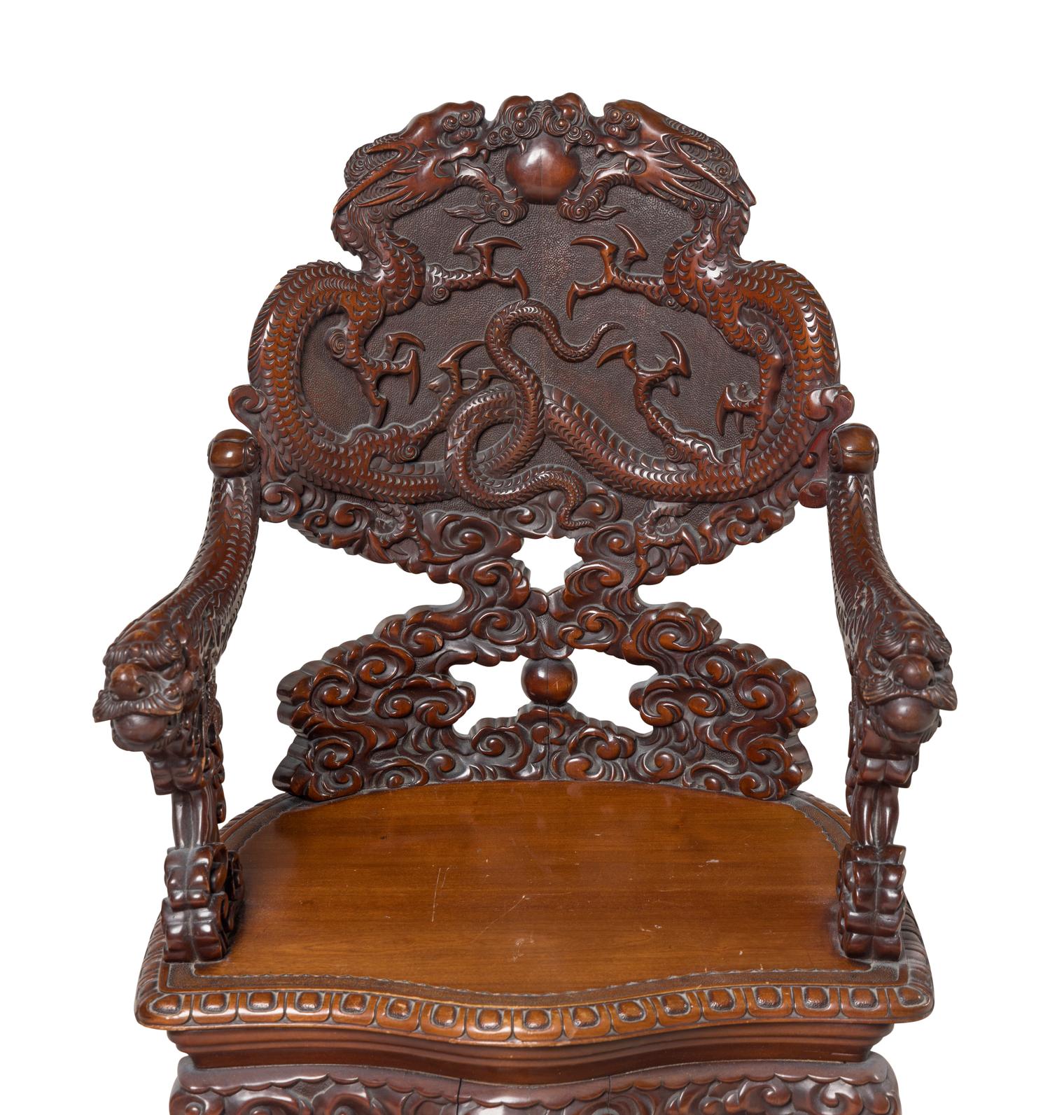 A Group of Chinese Export Rosewood Furniture