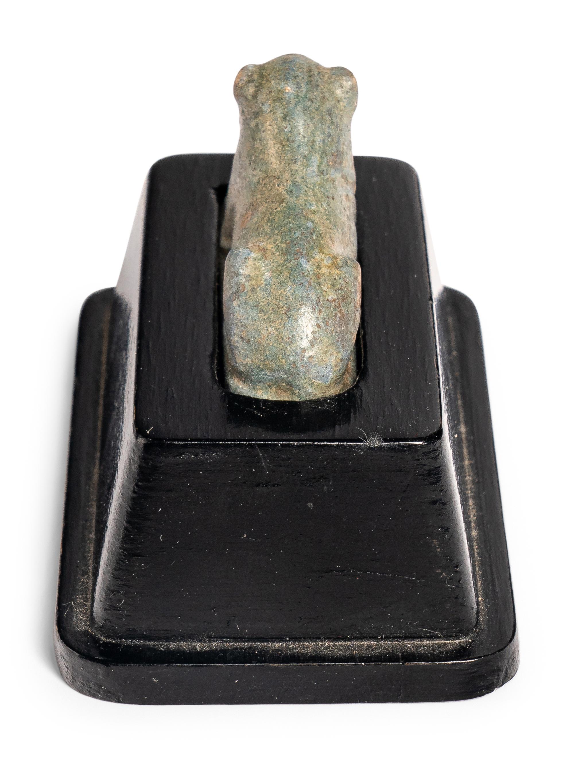 An Egyptian Faience Lion