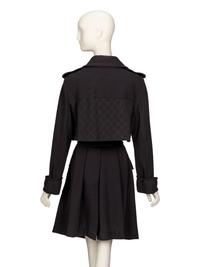 Chanel, Black Wool Jersey Trench Coat