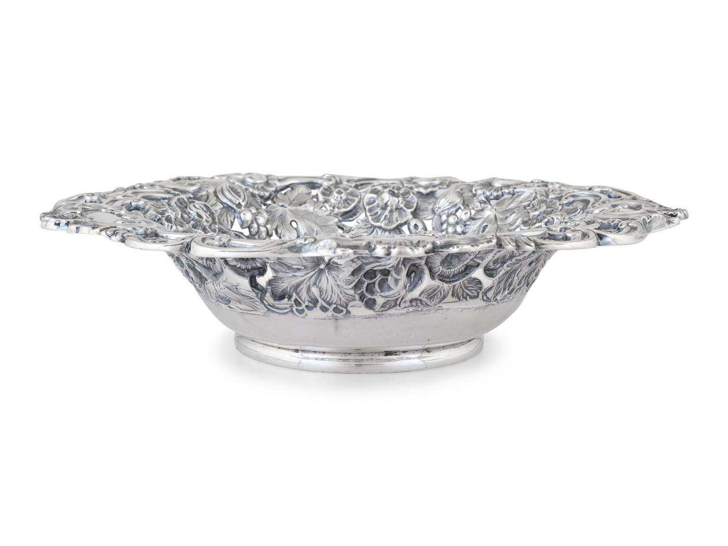 A Victorian Repousse Silver Bowl