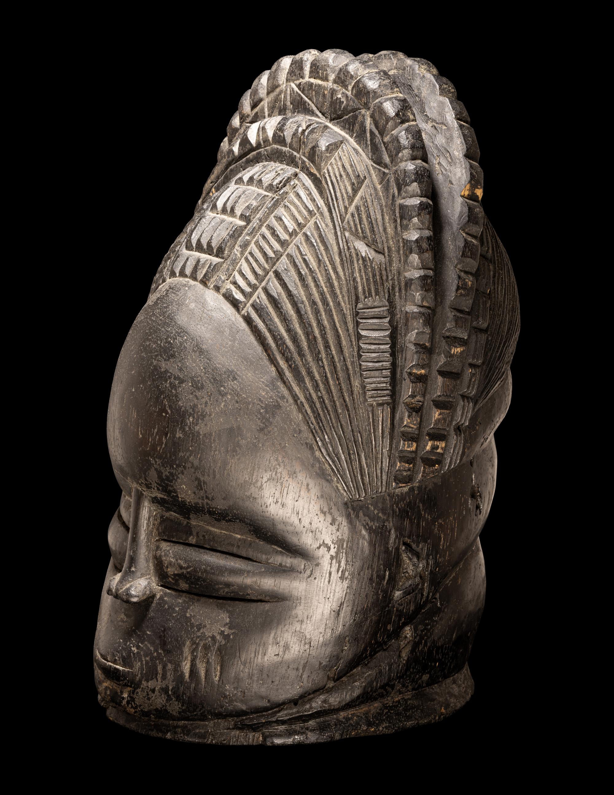 A Mende Wood Helmet Mask