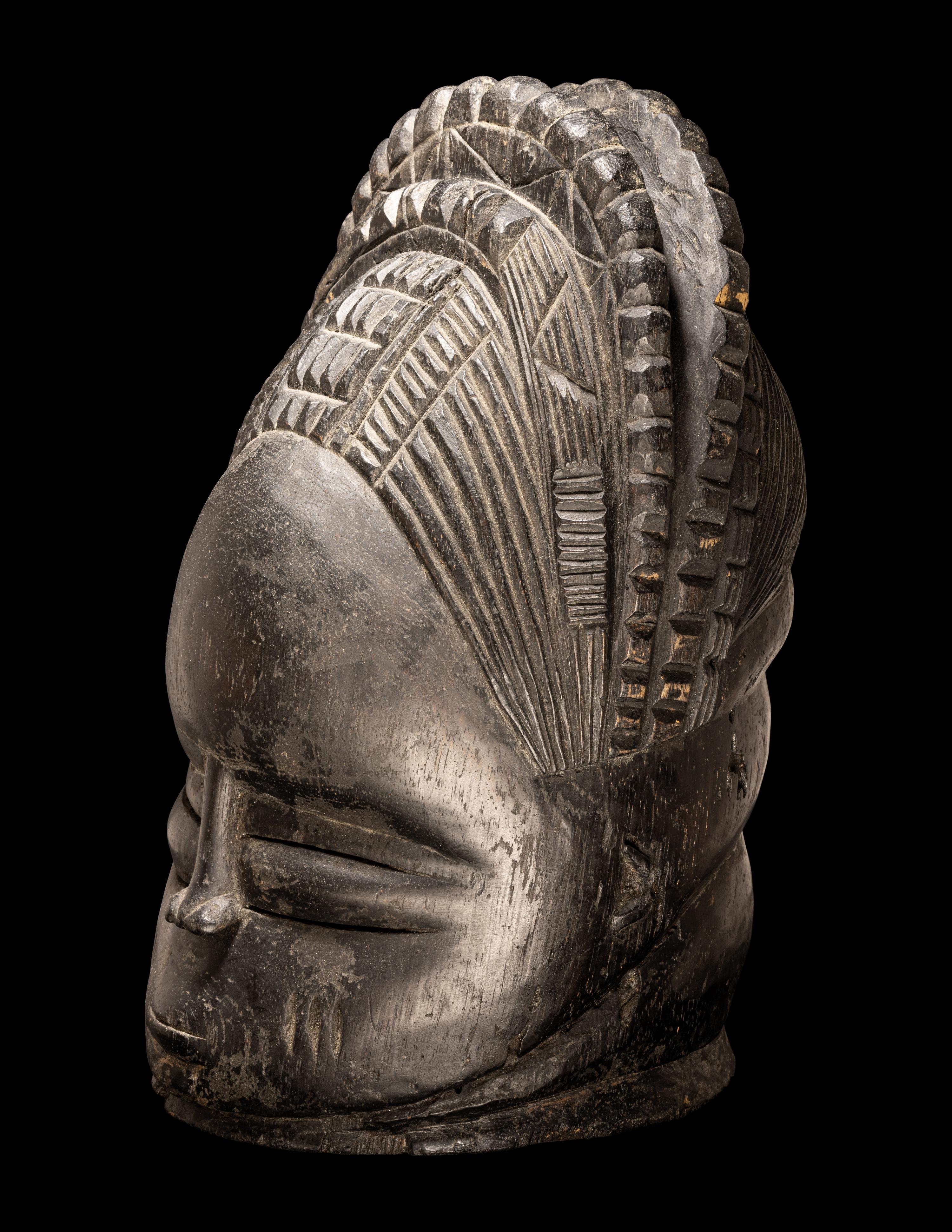 A Mende Wood Helmet Mask