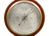 A Regency Brass Mounted Mahogany Banjo Barometer by John Schalfino