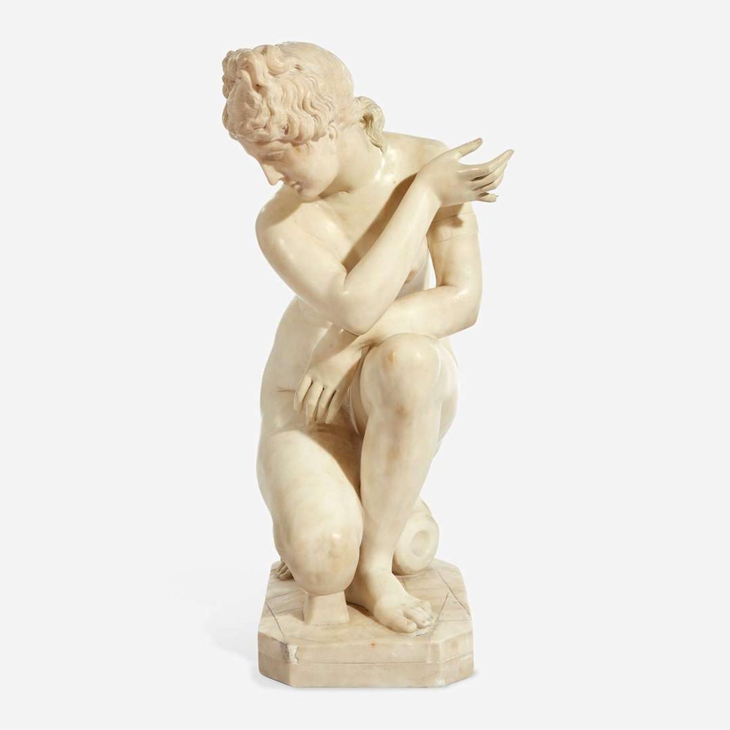 After the Antique, 'Crouching Venus' Italian, late 19th century