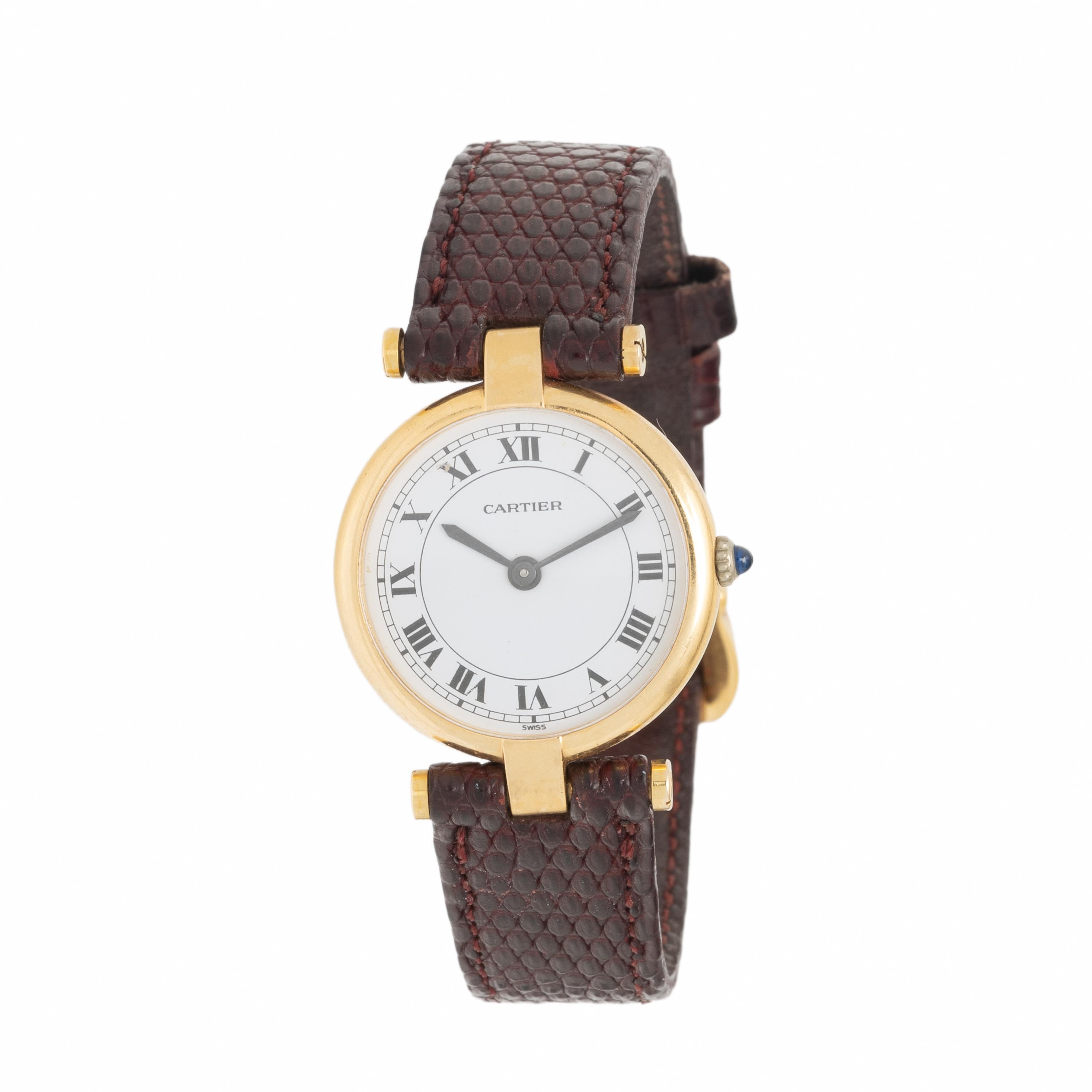 Cartier, 18K Yellow Gold 'Vendôme' Watch