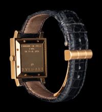 BULGARI, 18K YELLOW GOLD 'QUADRATO' WATCH