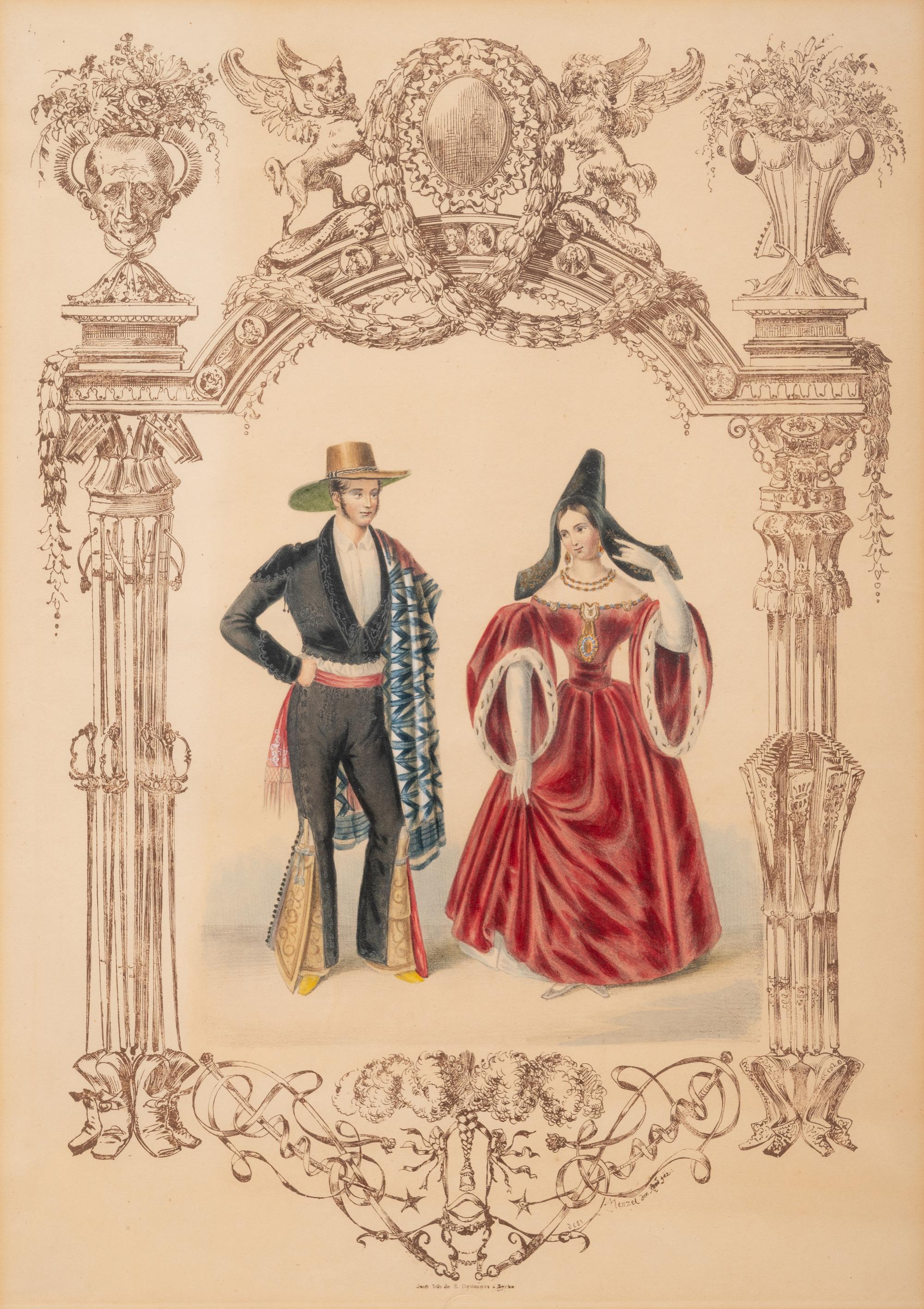 A Pair of Continental Lithographs