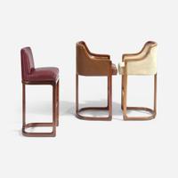 Vladimir Kagan (American, 1927-2016) Two Matrix Bar Chairs and a Matrix Swivel Bar Chair, circa 1967, and a Nobadeer Bar Chair, Vladimir Kagan Designs, Inc., USA, circa 1973