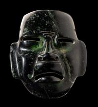 An Olmec Serpentine Maskette