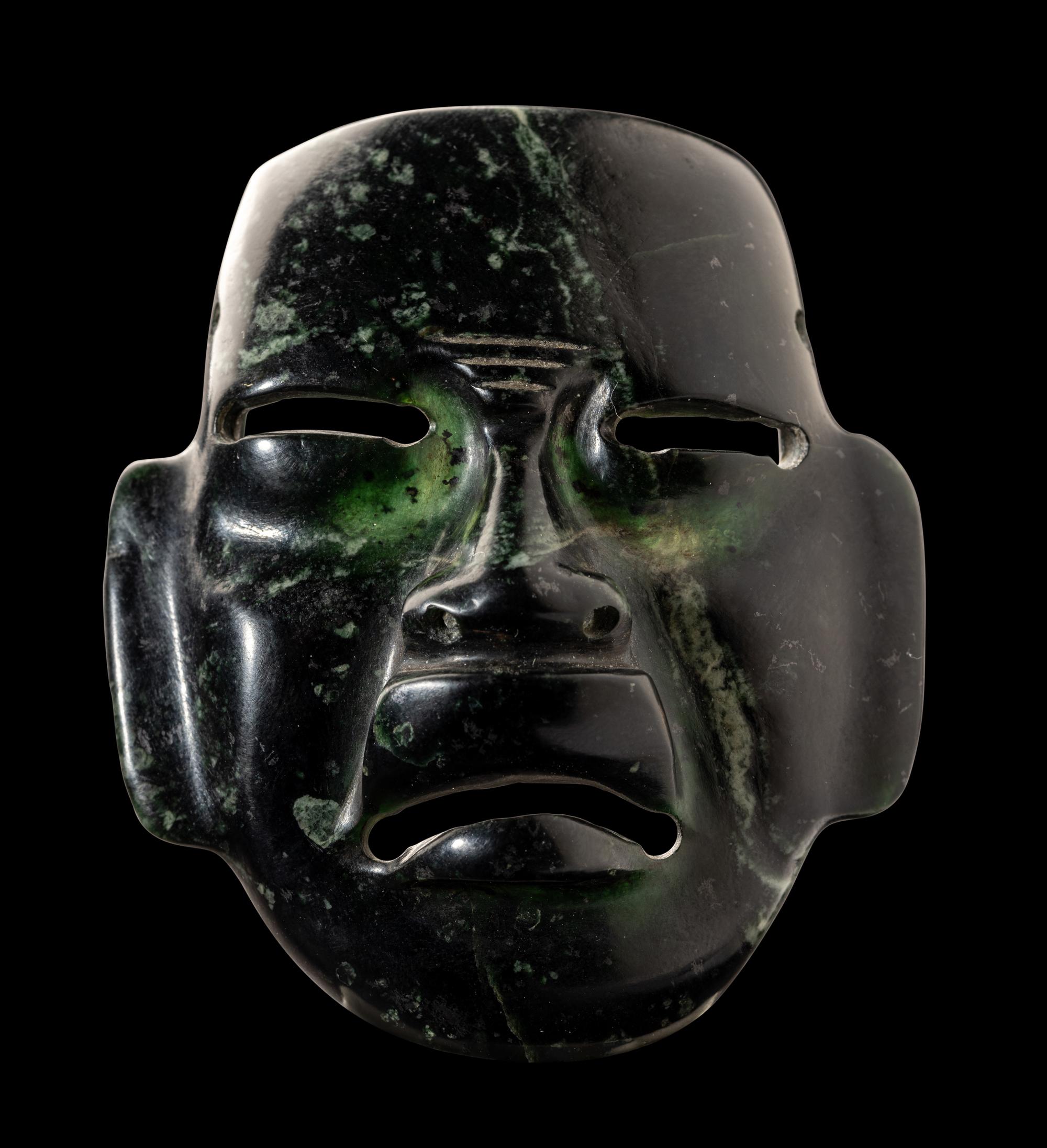 An Olmec Serpentine Maskette