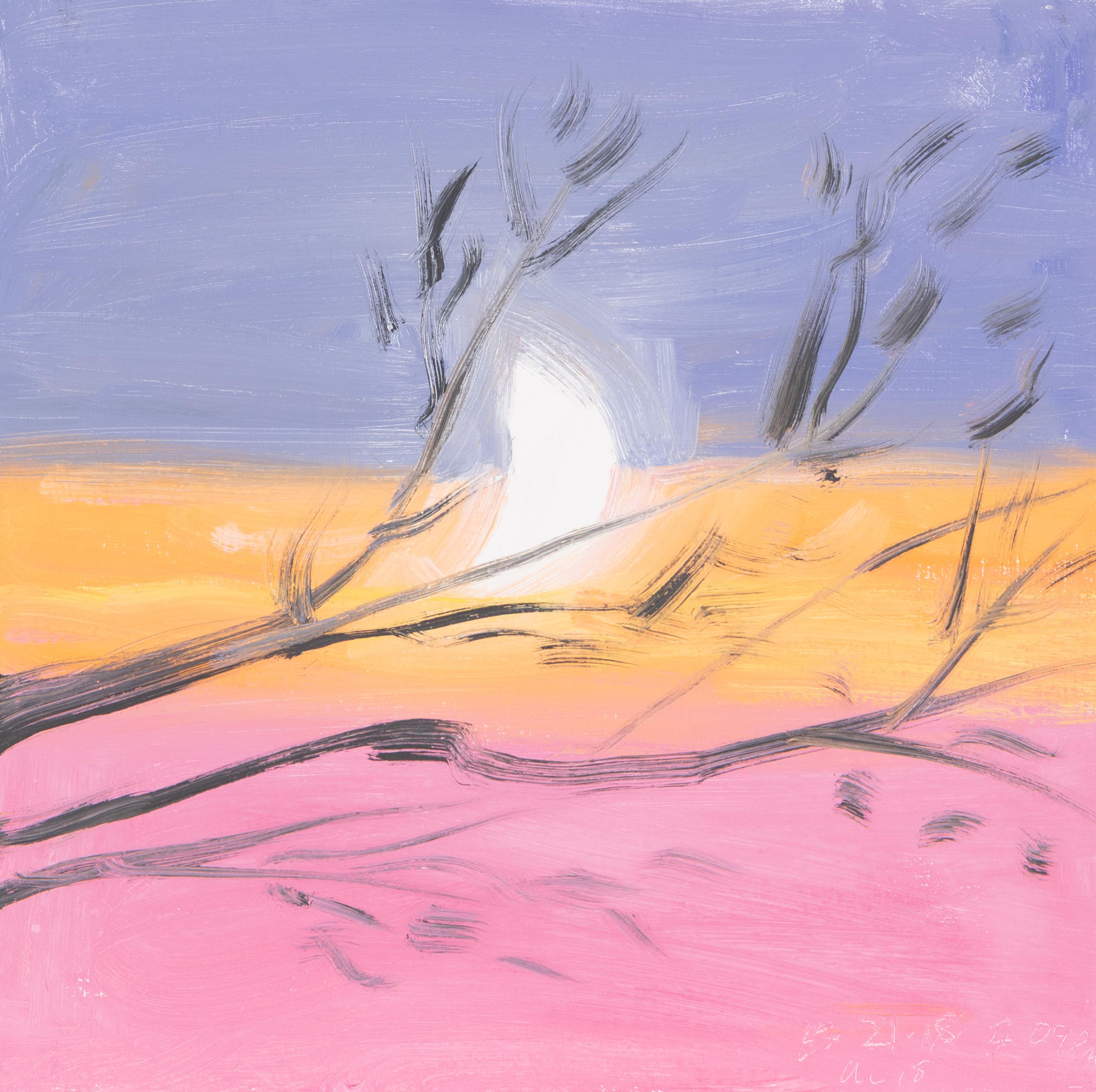Ann Craven (American, b. 1967) — Sunset Moon (Guilford, Through Trees, 5-21-18, 7:09 PM) , 2018