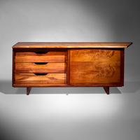 George Nakashima (American, 1905–1990) — Double Sliding Door Cabinet