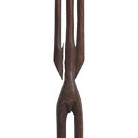 An African Carved Wood Sculpture on Stand