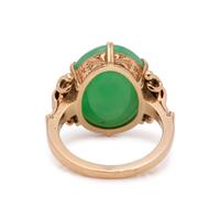YELLOW GOLD AND JADE SET