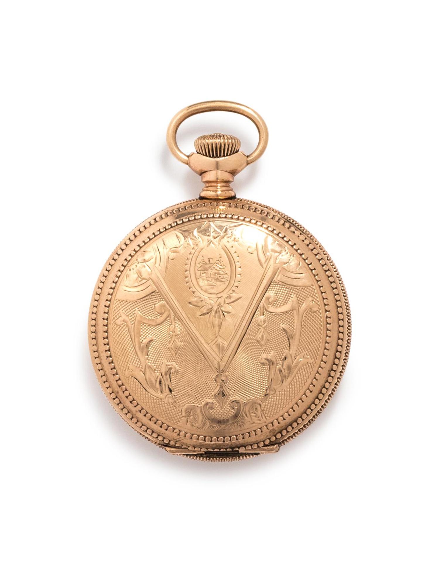 YELLOW GOLD AND GOLD-FILLED HUNTER CASE POCKET WATCH