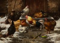 Chickens in a Courtyard