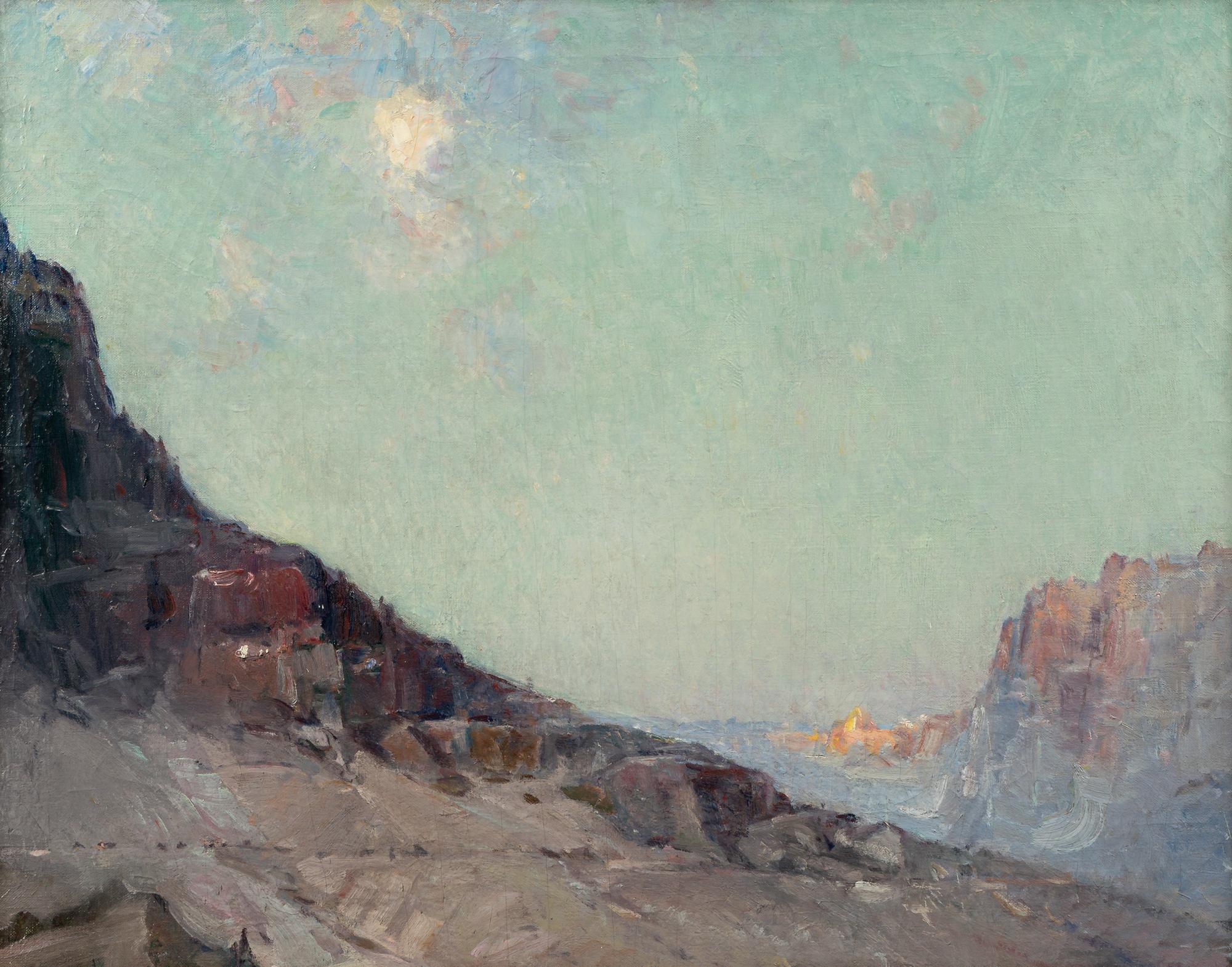 Travelers in a Mountain Pass