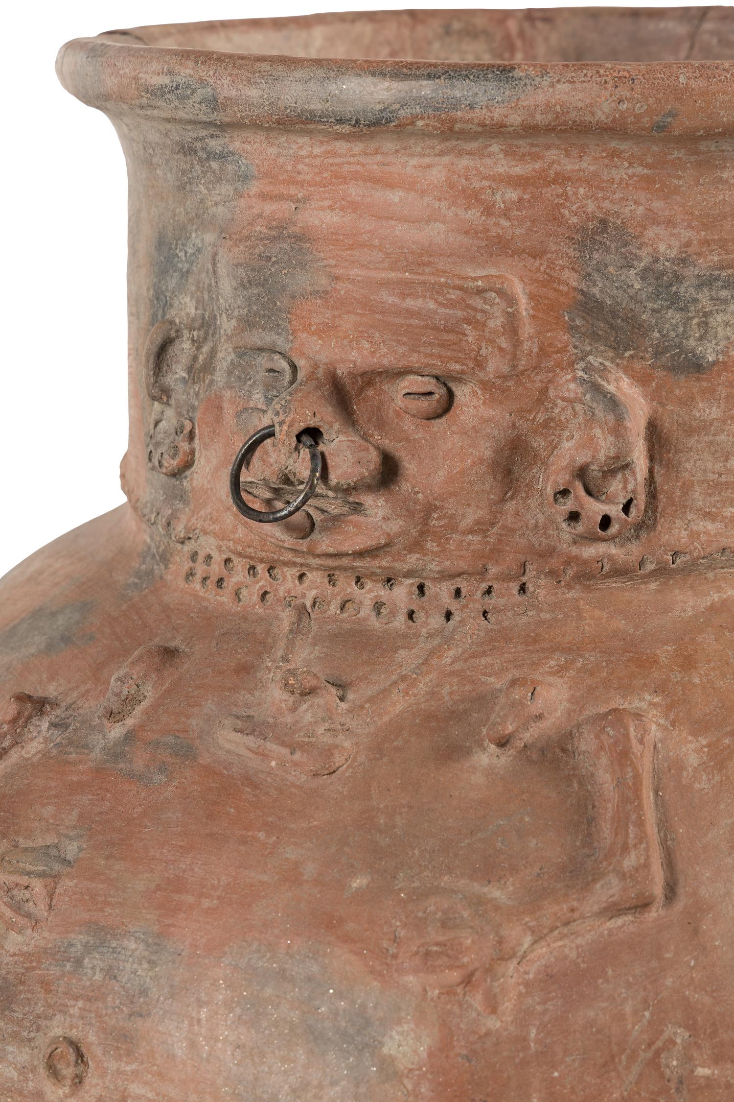 A Tairona Redware Figural Burial Urn