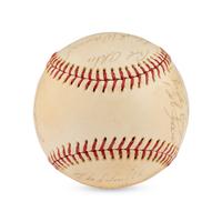 A 1961 Pittsburgh Pirates Reunion Team Signed Autograph Baseball Featuring Lloyd Waner (Beckett Authentication Services)